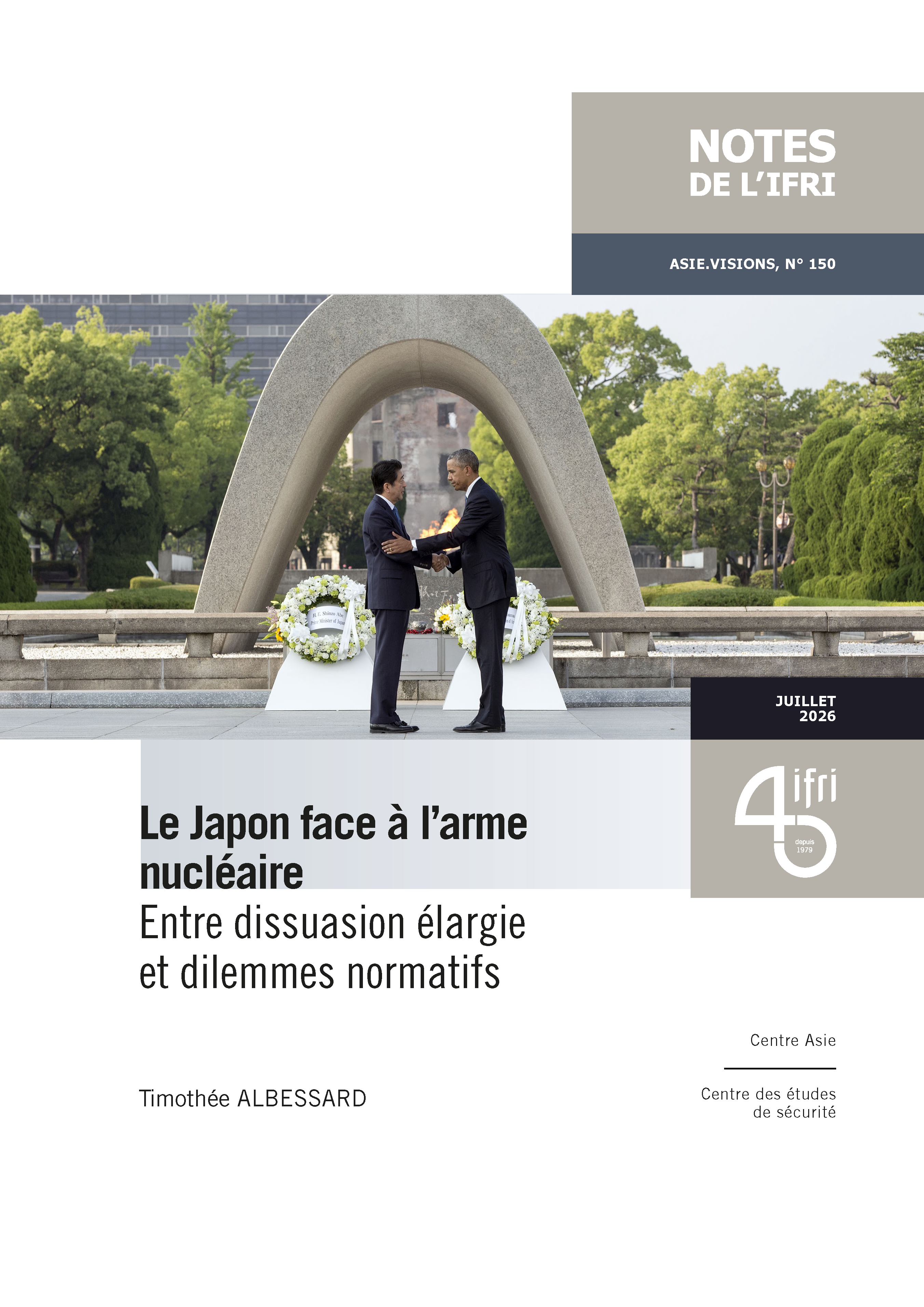 Couverture de la note de Timothée Albessard