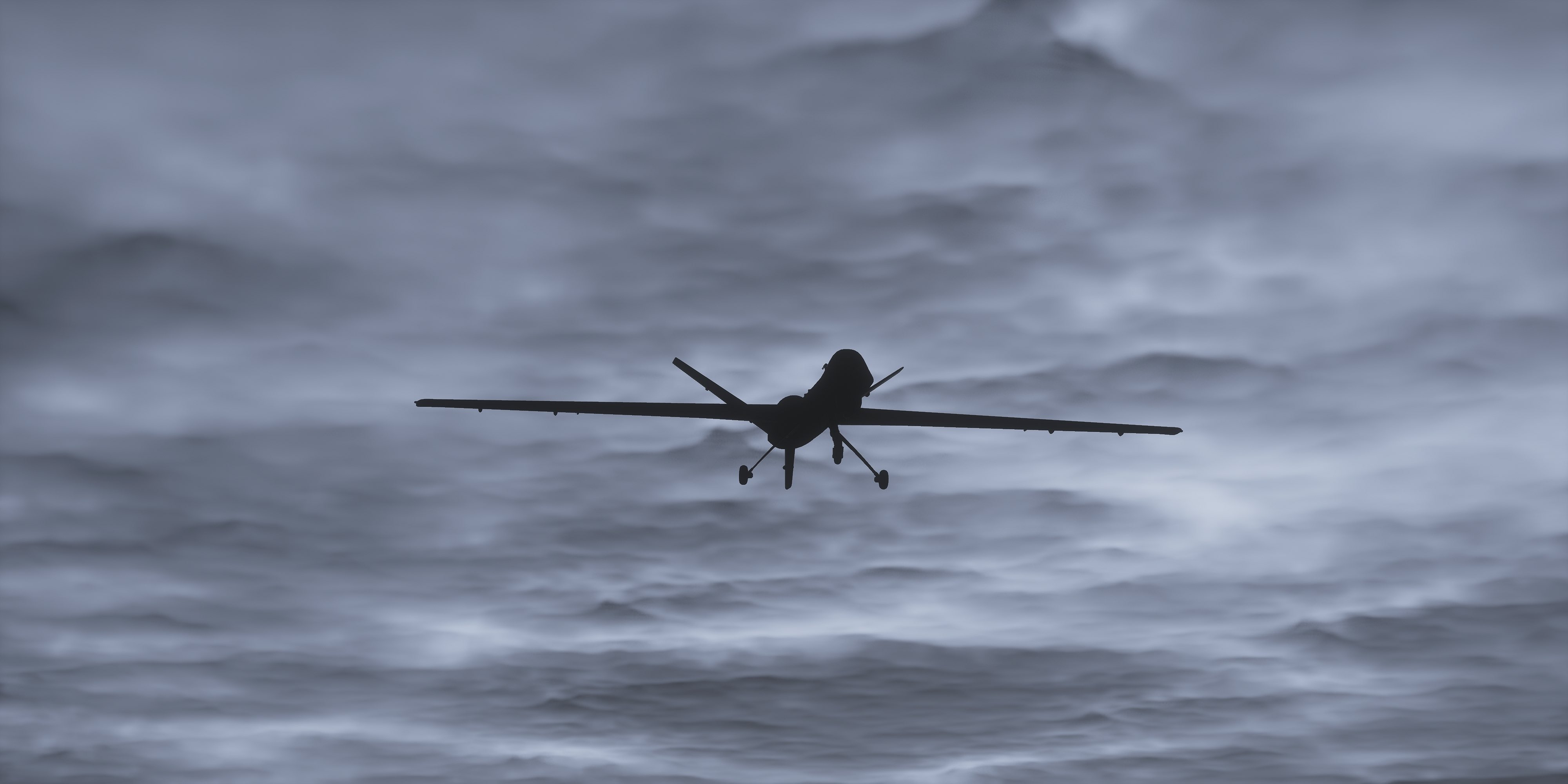 llustration d'un drone d'attaque militaire.