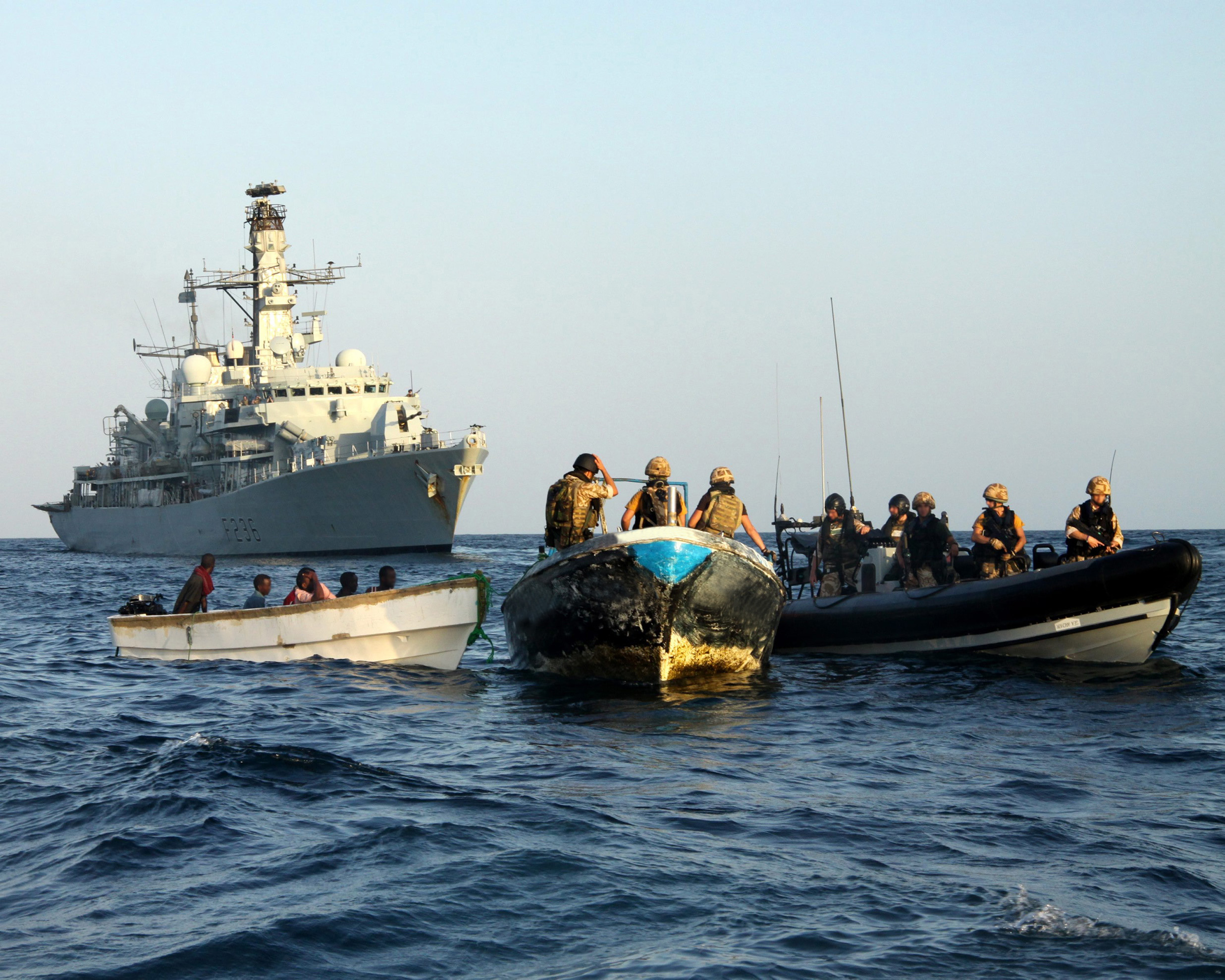 Operation of HMS Montrose in the Gulf of Aden.