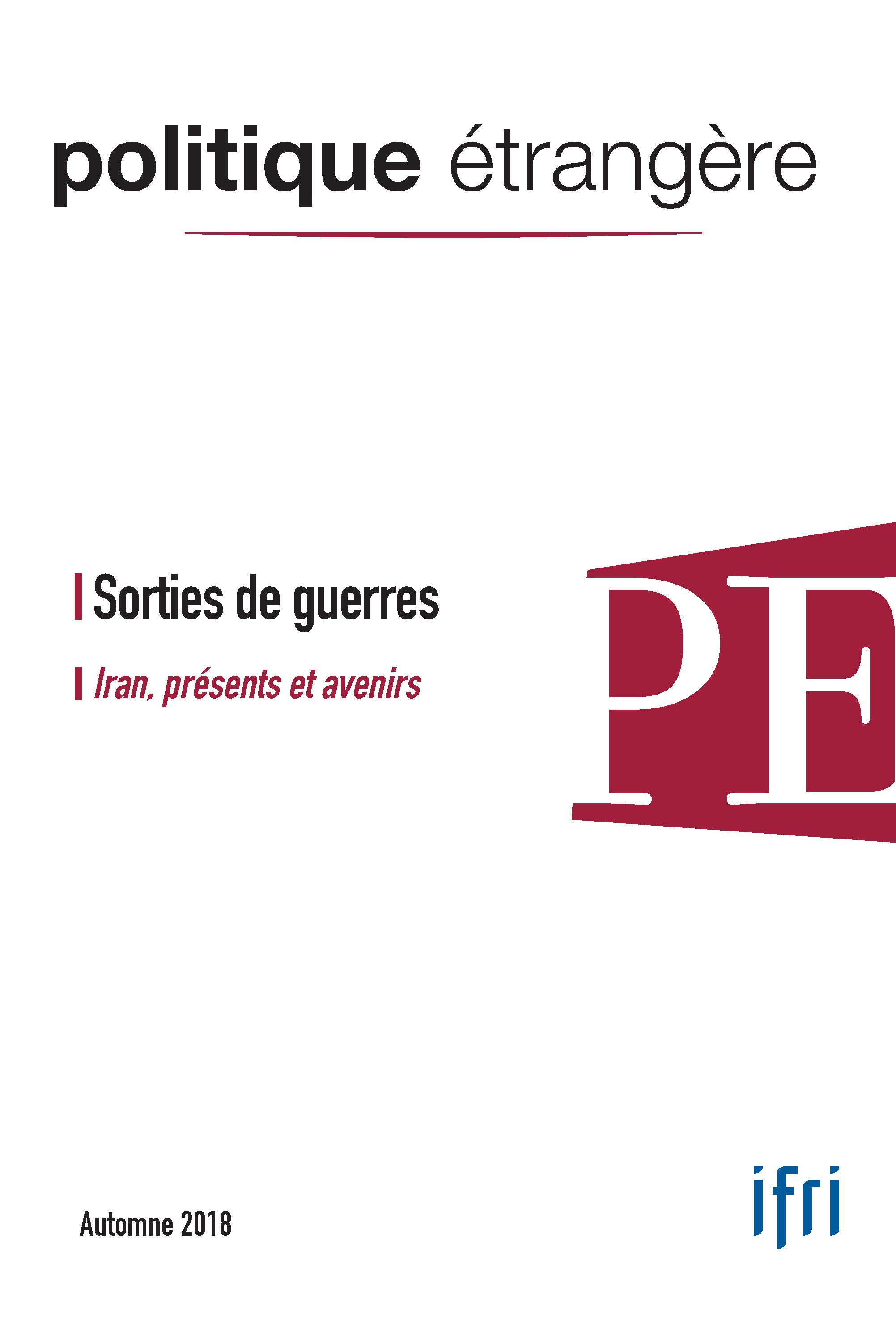 Page couverture PE n° 3 2018