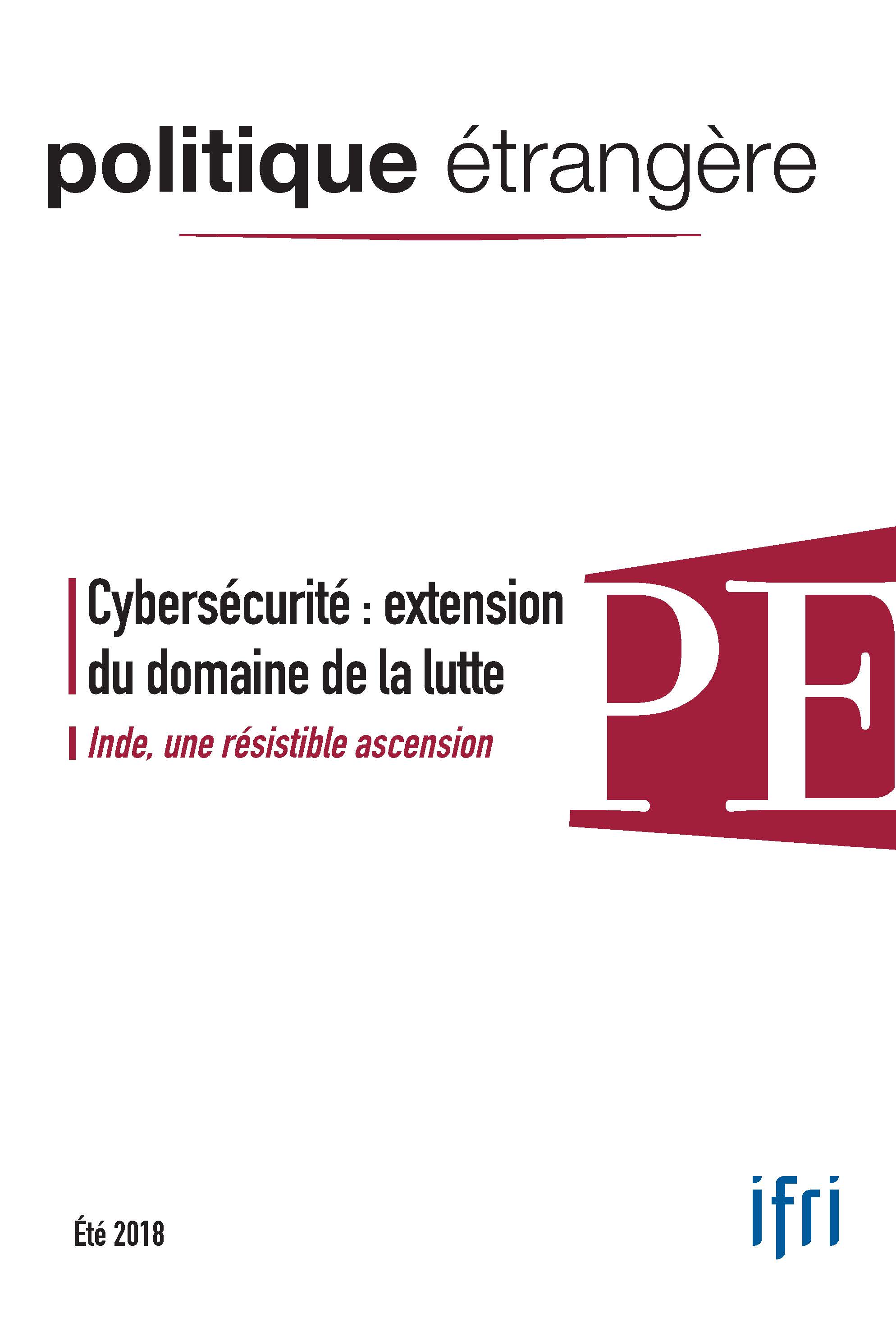 Page couverture PE n° 2 2018