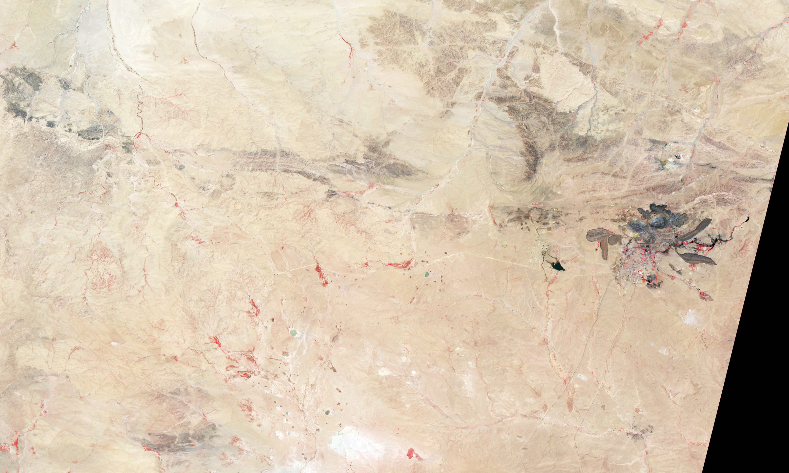 Bayan Obo, Inner Mongolia (PRC), (c) NASA Earth Observatory