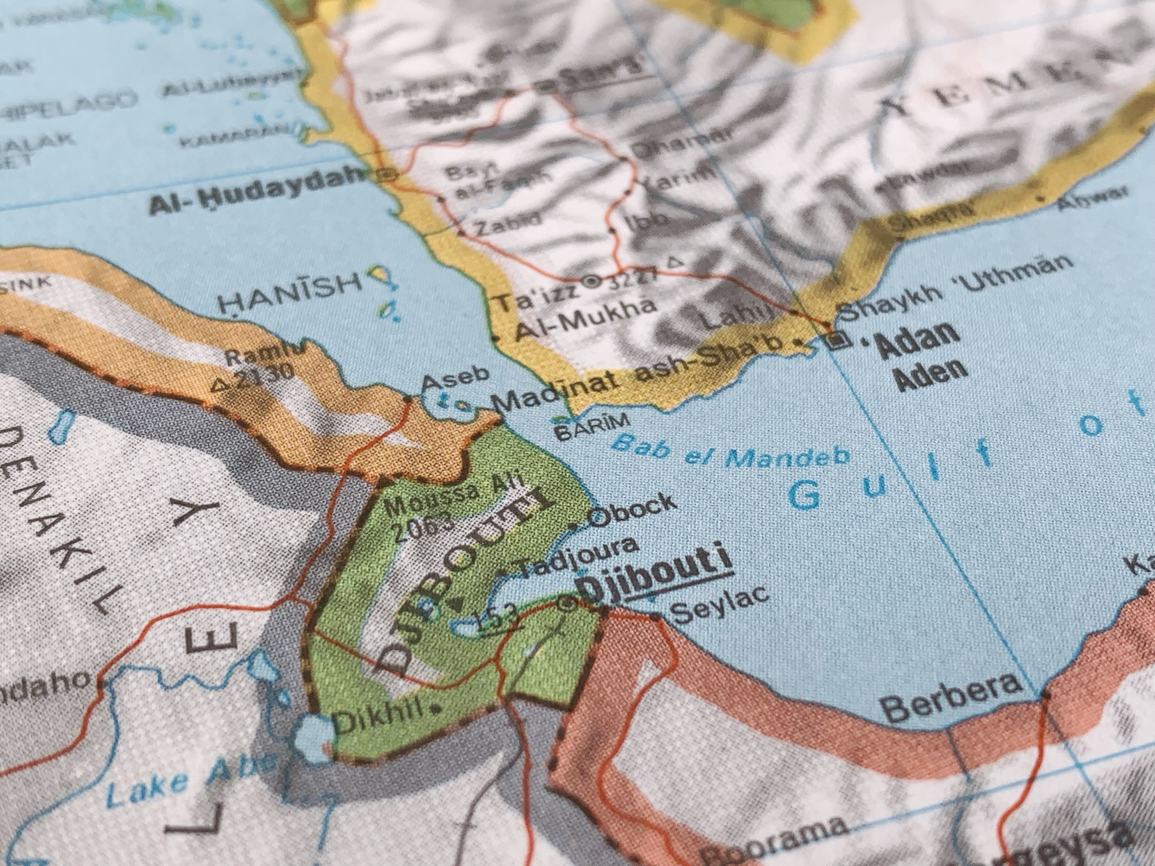 Carte de la mer Rouge et du golfe d’Aden.