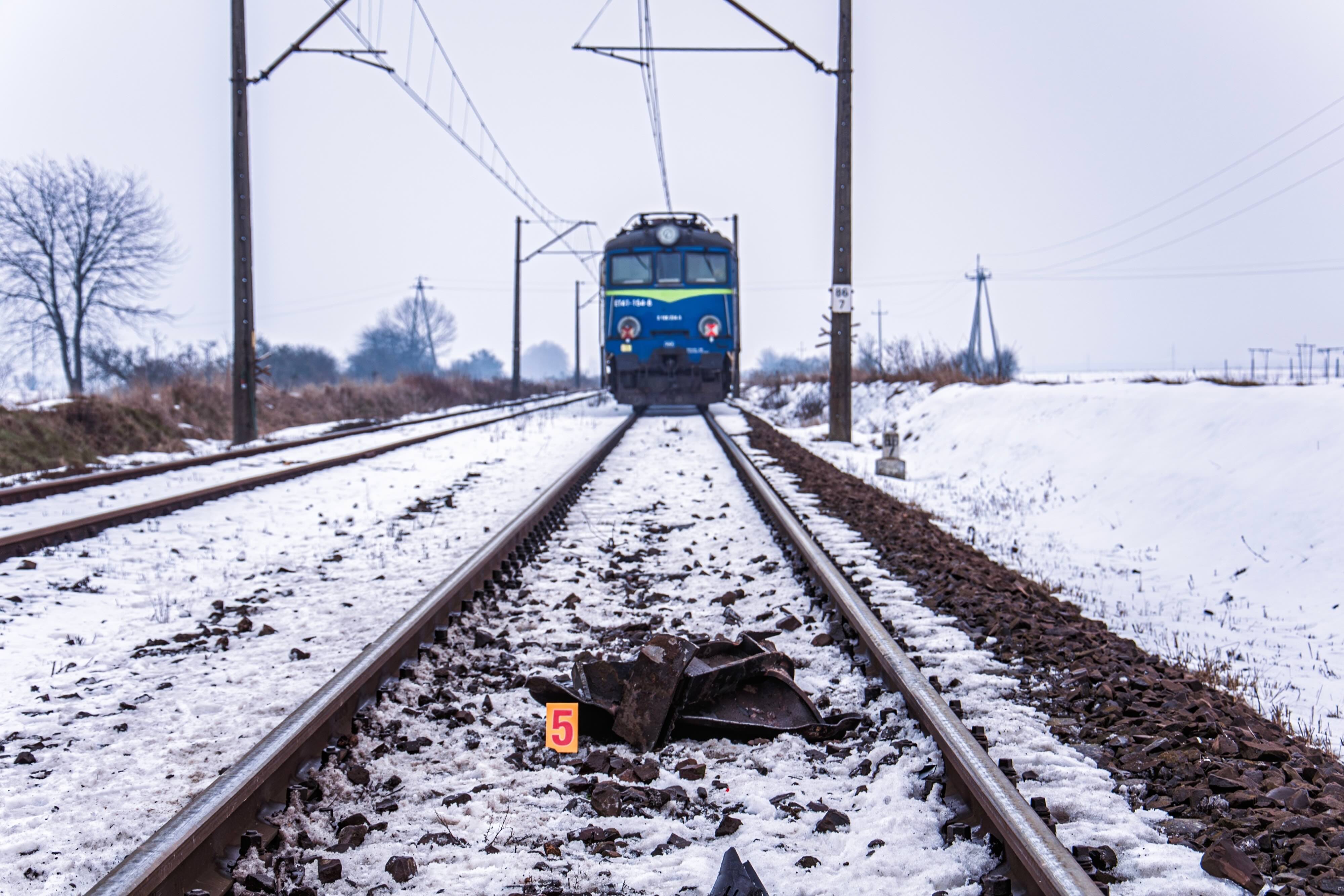 Train à la frontière polonaise