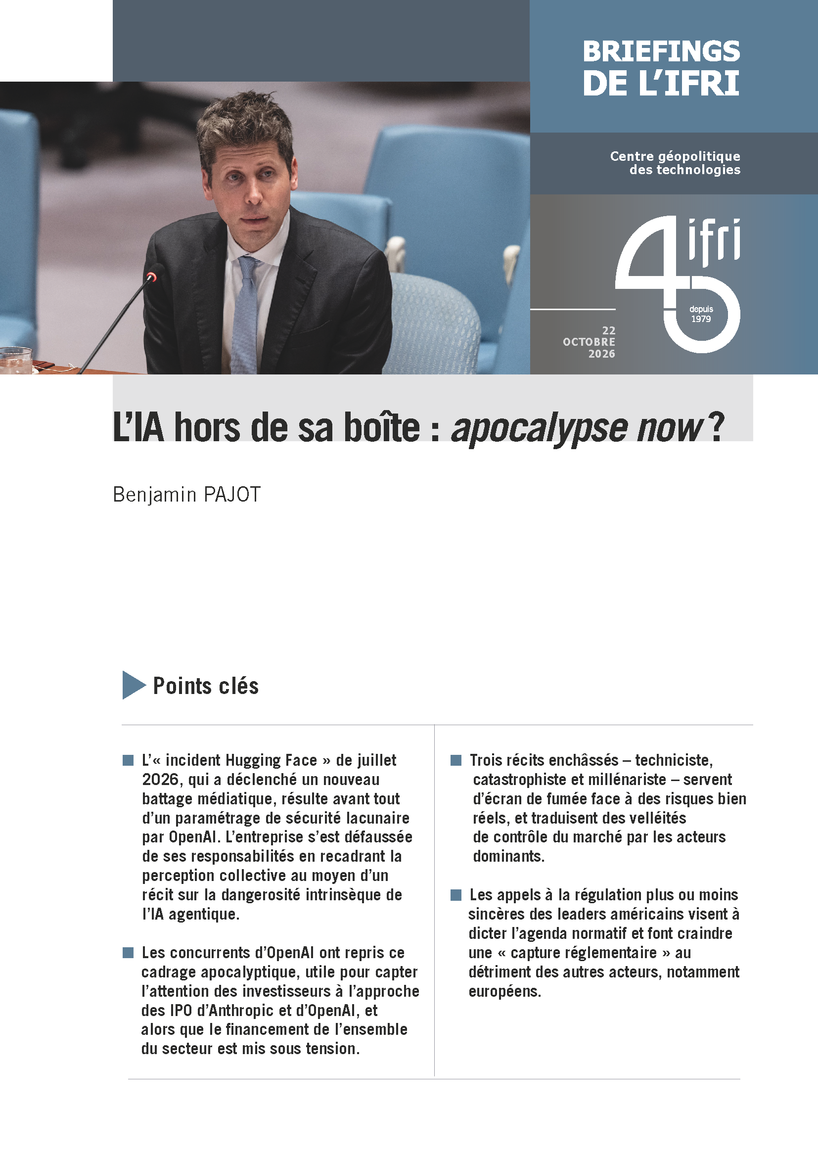 Briefing Ia hors de sa boite