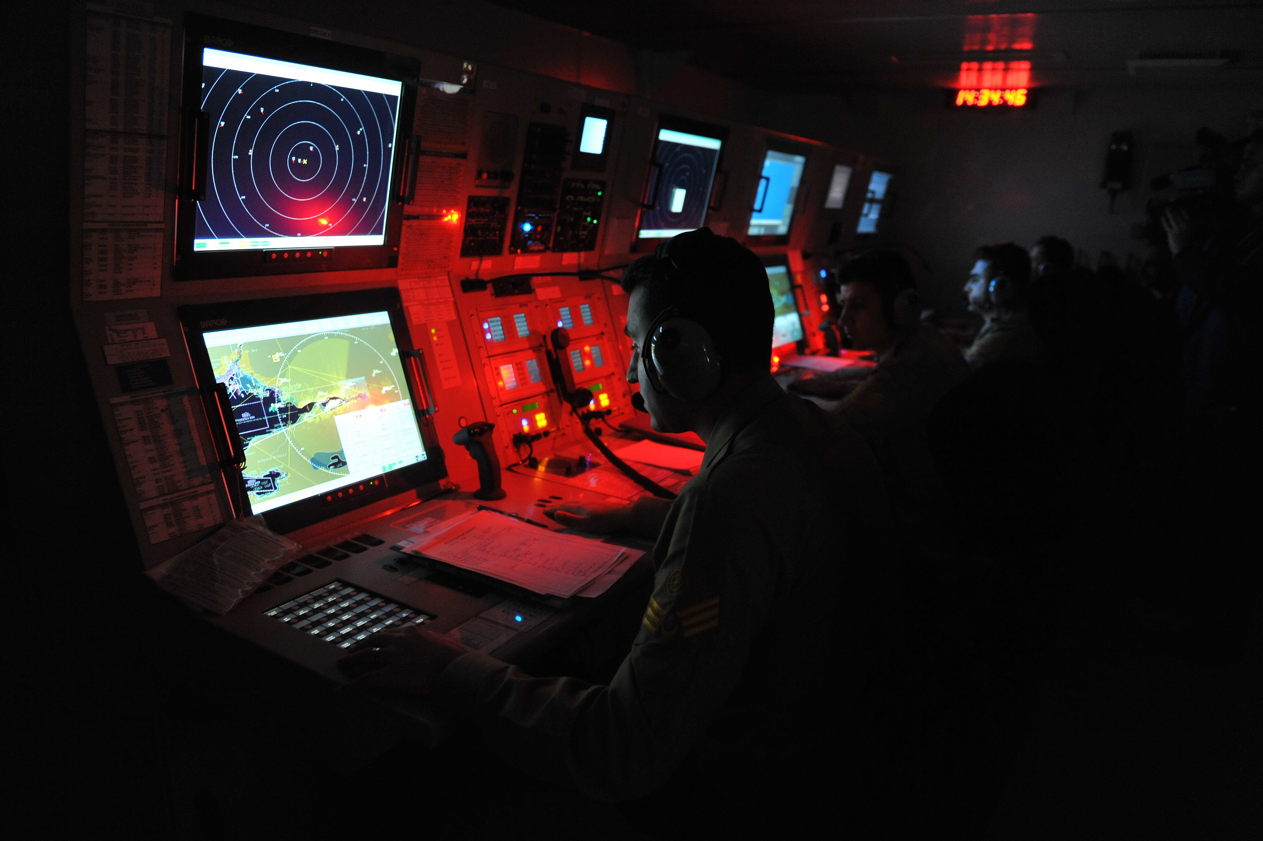 IZMIT, TURKEY - May 24, 2014 - Military exercises Turkish Navy, the Marmara Sea on May 24, 2014 in Izmit, Turkey.
