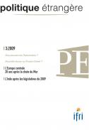 Politique étrangère : vol. 74, n° 3 (automne 2009)