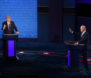 Donal Trump et Joe Biden au premier débat présidentiel, Cleveland, Ohio - 29 Septembre 2020