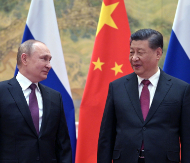 Russian President Vladimir Putin and Chinese President Xi Jinping in Beijing―February 4, 2022
