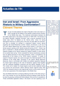 Iran and Israel: From Aggressive Rhetoric to Military Confrontation?