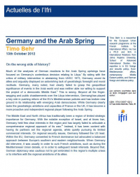 Germany and the Arab Spring