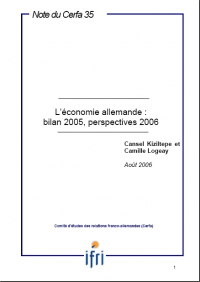 L'économie allemande : bilan 2005, perpectives 2006