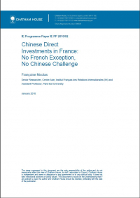 Chinese Direct Investments in France: No French Exception, No Chinese Challenge