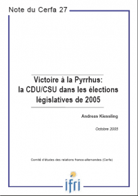 Victoire à la Pyrrhus: la CDU/CSU dans les élections législatives de 2005