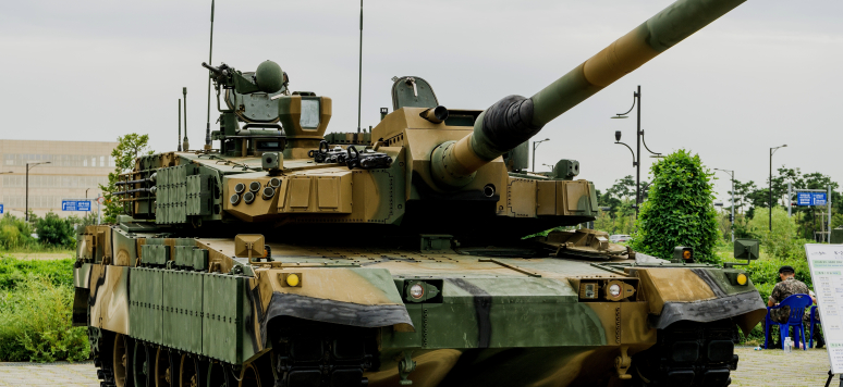 Corée du Sud K2 120mm MBT (char de combat principal), exposition DX Corée 2018