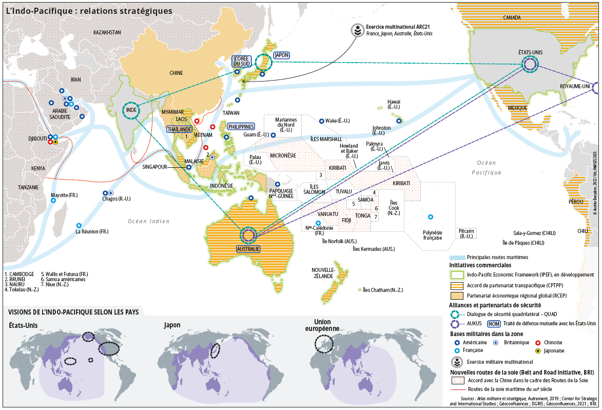 L'Indo-Pacifique : relations stratégiques © Aurélie Boissière, Ifri/Dunod, 2022