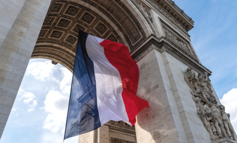 Drapeau de la France, Arc de Tiomphe