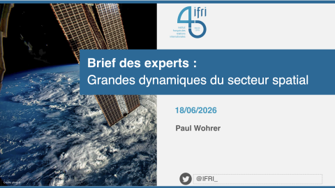 Brief des Experts - Grandes dynamiques du secteur spatial