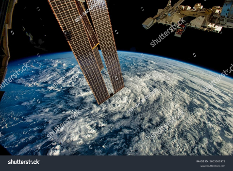 satellites et la Terre