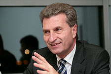 Dîner-débat avec Günter OETTINGER, Commissaire Européen à l'Energie