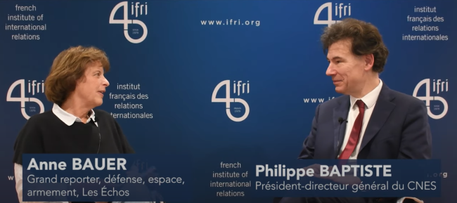 Les bouleversements du domaine spatial - comment négocier le changement d’époque ? Philippe Baptiste, Ifri 2024