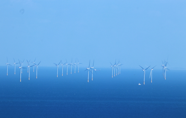 Offshore wind turbines in North Wales