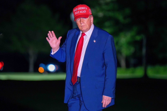Donald Trump en avril 2025