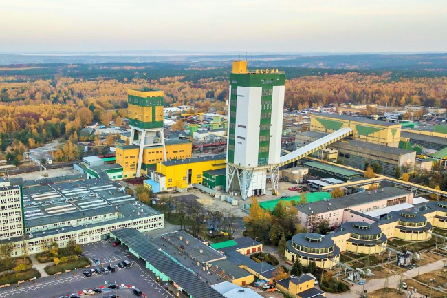 aerial view of Rudna mine, Poland