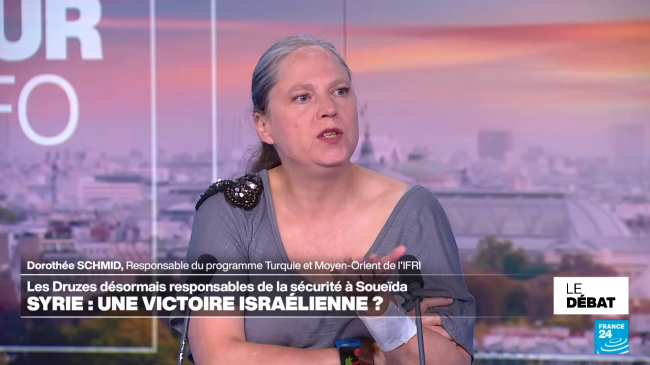 dorothée schmid, france 24, le débat, ifri, programme turquie moyen orient, syrie : une victoire israélienne
