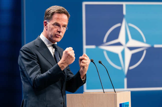 Mark Rutte lors du Sommet de l'OTAN à la Haye, juin 2025.