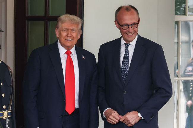 Le président Donald Trump rencontre le chancelier allemand Friedrich Merz à Washington, D.C. - 5 juin 2025
