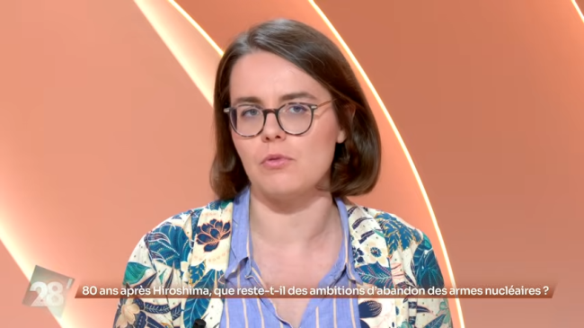 Héloïse Fayet invitée de 28 minutes sur Arte.
