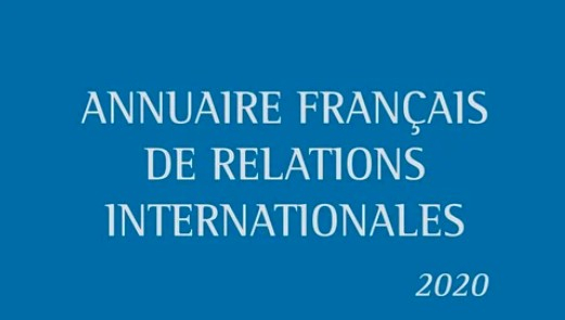 Annuaire français de relations internationales 2020