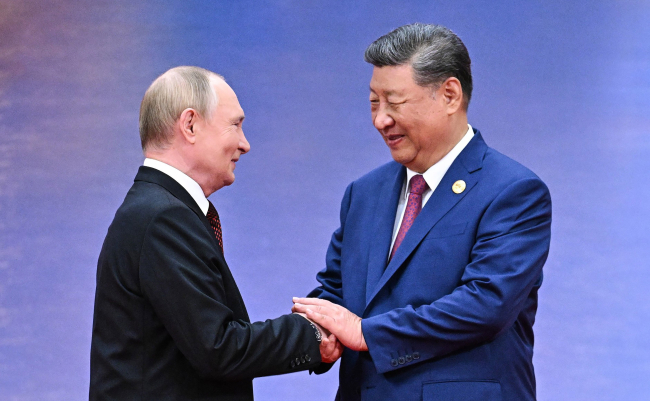 Vladimir Poutine et Xi Jinping, cérémonie d'accueil du sommet de l'Organisation de coopération de Shanghai (OCS) à Tianjin, Chine - 31 août 2025