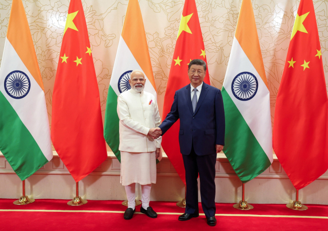 Le Premier ministre indien Narendra Modi et le président chinois Xi Jinping, sommet de l'Organisation de coopération de Shanghai, Tianjin - 31 août 2025