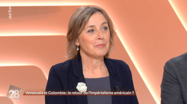 Laurence Nardon, invitée de "28 minutes" sur Arte, le 22 octobre 2025.