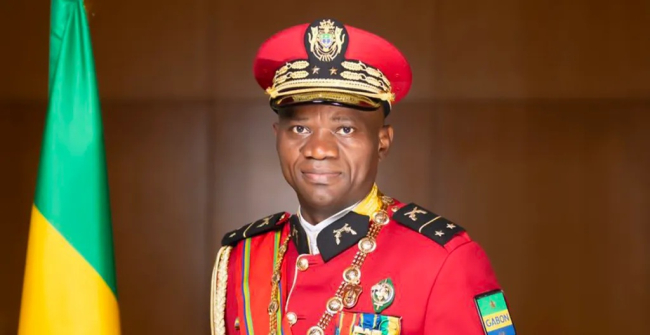 Le président gabonais Brice Oligui Nguema