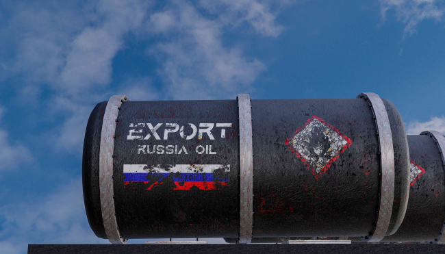 Réservoir pétrolier russe.