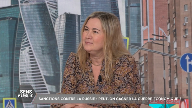 Tatiana Kastouéva-Jean, invitée de "Sens Public" sur Public Sénat, le 24 octobre 2025.