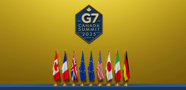 Flags from the G7 Summit