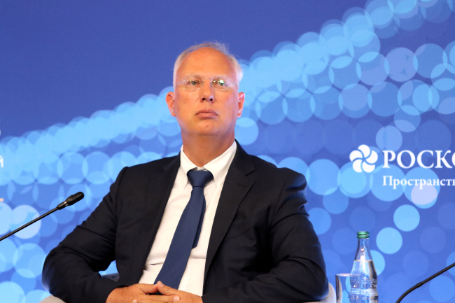 Kirill Dmitriev, directeur du Fonds russe pour les investissements étrangers directs, au Forum économique international de Saint-Pétersbourg le 20 juin 2025.