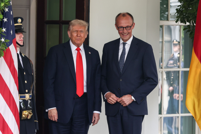 President Trump meets with German Chancellor Merz in Washington, Washington D.C. - June, 2025