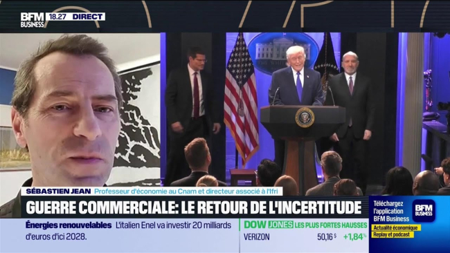 Grande Interview - Sébastien Jean (Ifri) : Guerre commerciale, le retour de l'incertitude Sébastien Jean Ifri BFM Business