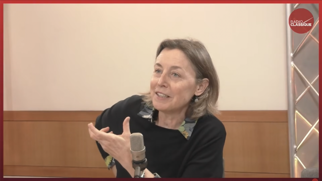 Laurence Nardon lors de la matinale de Radio Classique