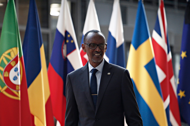  Bruxelles, Belgique, 4 juin 2018 : le président rwandais Paul Kagame au siège du Conseil européen