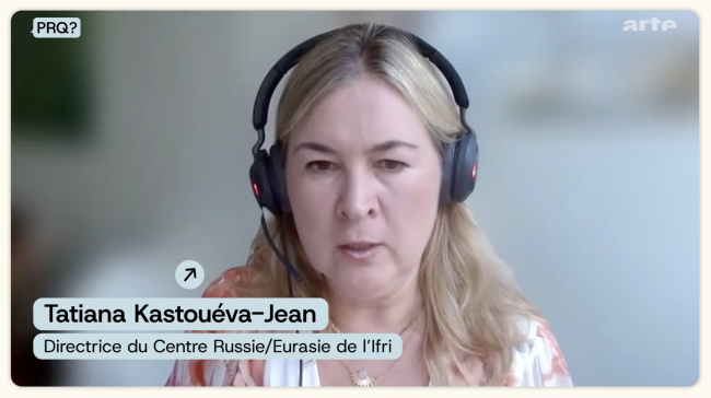 Tatiana KASTOUÉVA-JEAN, invitée de l’émission sur ARTE