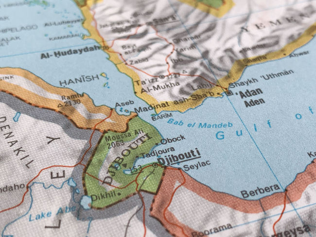 Carte de la mer Rouge et du golfe d’Aden.