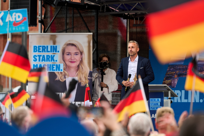Meeting électoral de l'AfD à Berlin, en Allemagne – 29 juin 2026