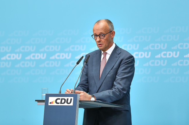 Conférence de presse de la CDU suite aux élections régionales en Mecklembourg-Poméranie-Occidentale et à Berlin, 21 septembre 2026