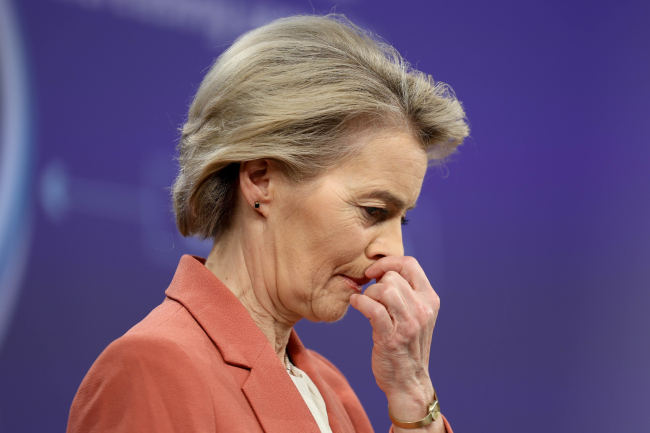 Conférence de Presse par Ursula von der LEYEN, présidente de la Commission européenne, le 29 janvier 2025.